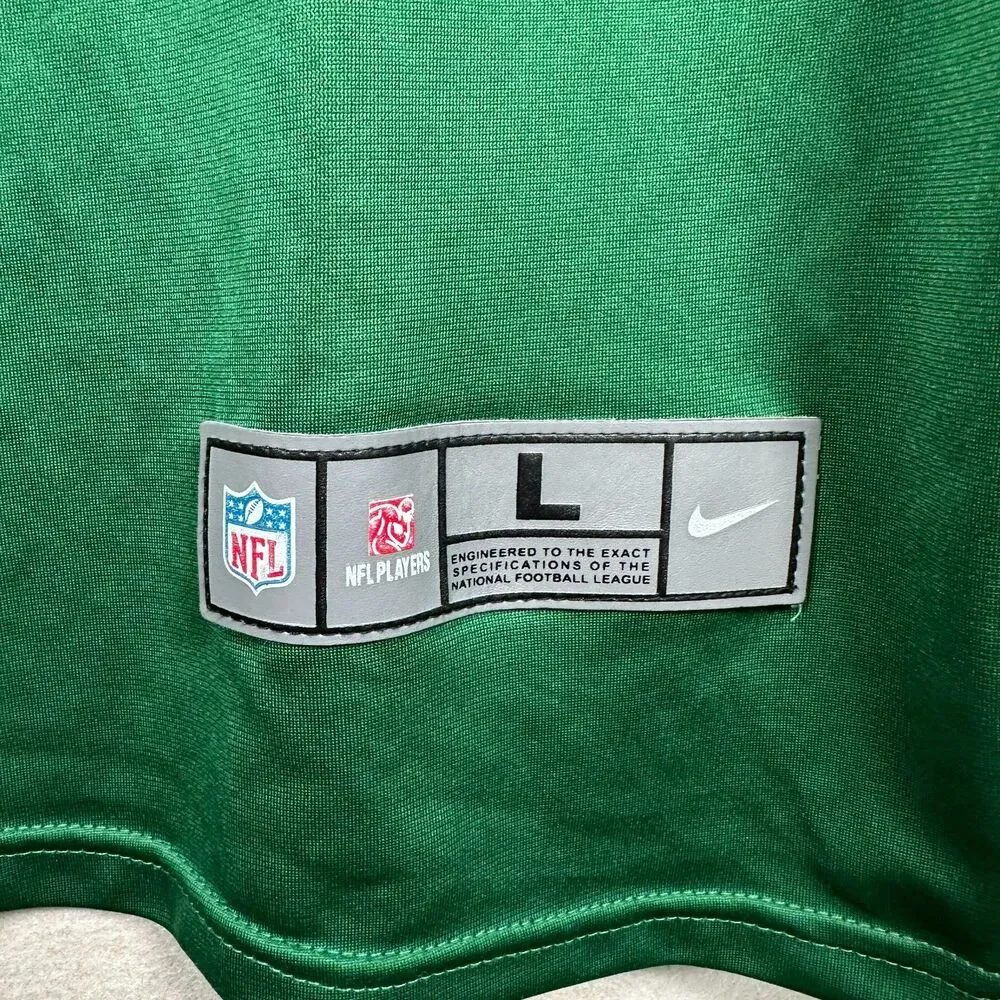 Nike New York Jets NFL Jersey Mens Large Elijah Moore #8 Green Football Shirt